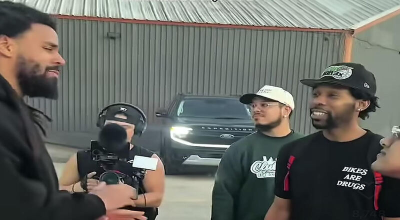 J Cole hosts bike ride event with Houston fans for his “Trunk Sale” tour