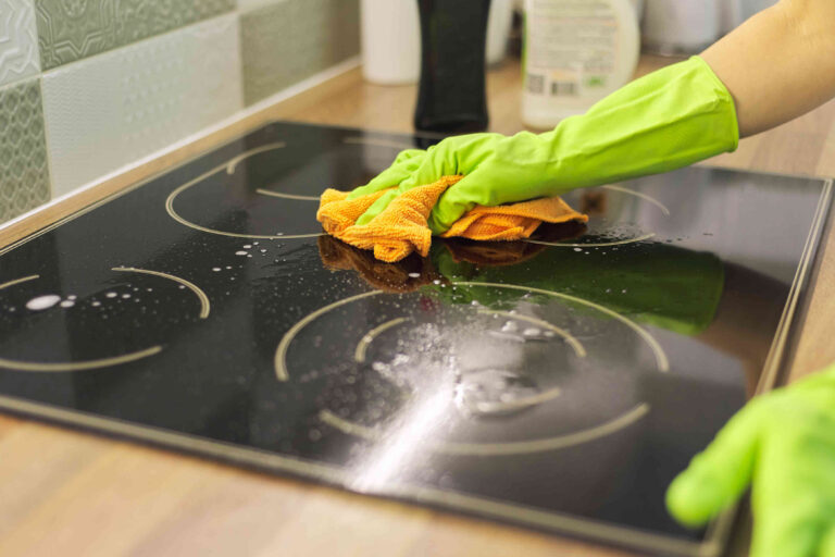 How to clean a glass top stove and remove burnt-on messes